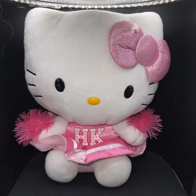 Sanrio Hello Kitty TY Plush Cheerleader Doll Stuffed Animal 12” Pink Pom Poms - Image 1 of 3