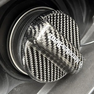 Carbon Fiber Fuel Tank Caps For Mercedes Benz CL63 CL65 CLA35 CLA45 CLE53 AMG S - Picture 1 of 7