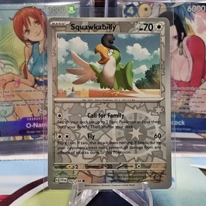 Squawkabilly 162/198 Pokemon Scarlatto e Viola TCG Reverse Holo quasi nuovo/m - Foto 1 di 2