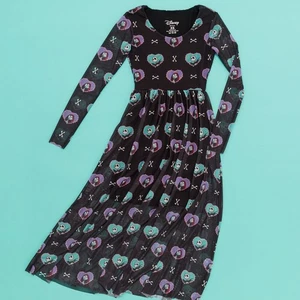 Official Disney's The Nightmare Before Christmas All Over Print Mesh Midi Dress - Picture 1 of 4