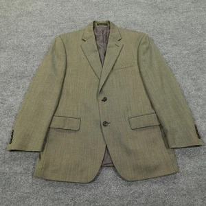 Lauren Ralph Lauren Blazer Mens 40 Short Olive Wool Herringbone Sport Coat - Picture 1 of 17