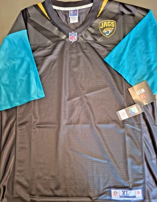 Camiseta en blanco NFL Pro Line Jacksonville Jaguars XL-T negra nueva con etiquetas Foto 1 de 2