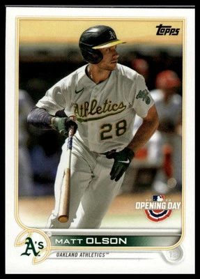 2022 Topps Opening Day #187 Matt Olson - Image 1 of 2