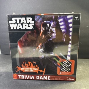 Star Wars Trivia Game 650 Questions Lightsaber Puzzles Disney New Sealed Box - Picture 1 of 4