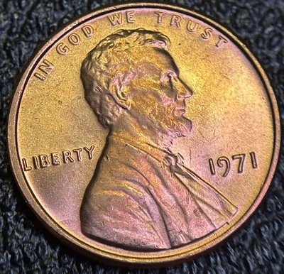 1971 Lincoln Cent Double Die Obverse DDO. Cool Variety!! - Image 1 of 4