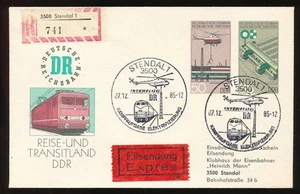 832750) DDR GSU U3 gebraucht Eisenbahnwesen mit Zudruck Eisenbahner Stendal - Bild 1 von 1