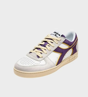 Diadora Magic Basket Low Suede Leather Lila Gelb - Herren Damen - Sneaker