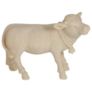Holz Krippen Figur KALB RECHTSSCHAUEND natur (zu 11/ 12 cm Figuren) Krippenfigur - Bild 1 von 6