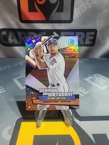 2018 BOWMAN #BB-BB BYRON BUXTON CHROME BOWMAN BIRTHDAYS MINNESOTA TWINS - Picture 1 of 2