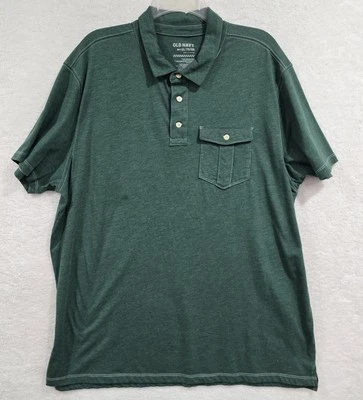 Camisa polo verde azul marino antigua para hombre talla XXL ropa deportiva ajuste cómodo manga corta Foto 1 de 4