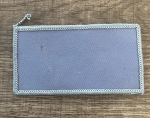 Vintage Blank Blue Rectangle Patch - Picture 1 of 2