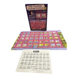 The Talking Jigsaw Puzzle! Jr. For Kids - School - Vintage 1994 Buffalo Games - Picture 1 of 5