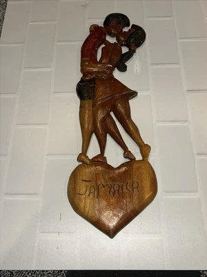 Letrero de placa de decoración del hogar para amantes de la barra tiki tallada en madera rústica Jamaica  Foto 1 de 4