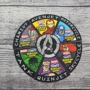 Marvel Lowe's Costruisci e Cresci Patch Cerchio 6 Patch - Foto 1 di 3