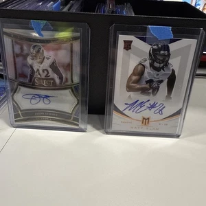 2024 Panini Select Jason Sehorn Auto & 2013 Panini Matt Elam Auto /599 RC - Bild 1 von 3