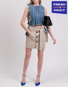 Minifalda DSQUARED2 IT38 US2 UK6 XS gris con cinturón hecha en Italia PVP €545 - Imagen 1 de 6