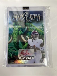 2024 Wild Card Prehistoric Mammoth Jalen Milroe Auto 1/1 PRC Rare Hit! - Picture 1 of 2