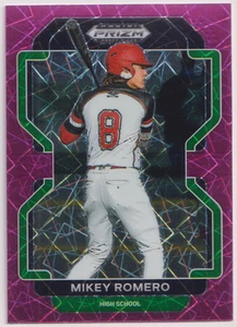Selecciones del draft Panini Prizm 2022 Pink Velocity #PDP24 Mikey Romero Medias Rojas de Boston - Imagen 1 de 2