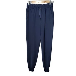 Lululemon Damen Gr. 4 On The Fly Jogginghose marineblau sportliche Athleisure Hose - Bild 1 von 5