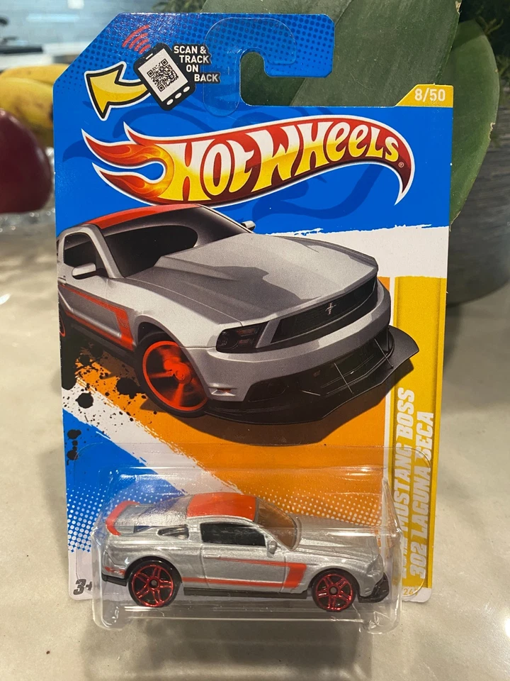 Hot Wheels 2012 New Models 2012 Mustang Boss 302 Laguna Seca Silver - Image 1 of 1