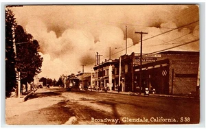 Glendale, Kalifornien Postkarte - Historischer Broadway in Glendale, Kalifornien - Bild 1 von 2