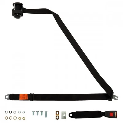 Rear Automatic Seat Belt For Singer Gazelle Mk4 Berlina 1959-1967 Black - Image 1 of 4