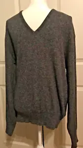 PURITAN Vneck Sweater Unisex - XL - 100% Orlon Acrylic - Grey - Picture 1 of 7