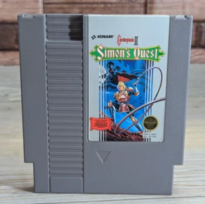 Cartucho Castlevania 2 Simons Quest (Nintendo NES 1985 Konami) solo etiqueta limpia - Imagen 1 de 7