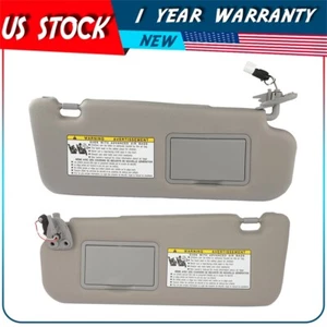 2006-2008 Gray Sun Visor Right Left W/Lighted For Hyundai Sonata 2.4L 3.3L - Picture 1 of 24