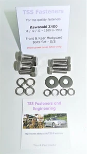 Kawasaki Z400 J1/J2/J3 - 1982 - 1982 - Front & Rear Mudguard Bolts Set - S/Steel - Picture 1 of 6