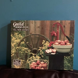 Vintage Guild Jigsaw Puzzle 1000pc APPLE STILL LIFE Factory Sealed Wagon Wheel - Picture 1 of 11