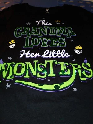  Halloween T-Shirt "This Grandma Loves Her Little Monsters" Women Medium - Image 1 of 4