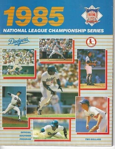 DODGERS v CARDINALS - 1985 NLCS - Official Game Program - AUTHENTIC - Picture 1 of 1
