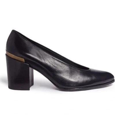 NEW IN BOX Stuart Weitzman Choke Up Chunky Heel Leather Pumps 9.5N   - Image 1 of 4