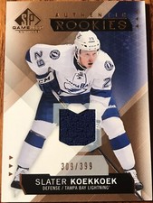 2015-16 SP Game Used Copper Jerseys Slater Koekkoek #143 #’d 309/399