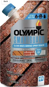 2X LOT OF 2 BRAND NEW OLYMPIC SMARTGUARD CLEAR MULTI SURFACE SEALER 433ML PPG