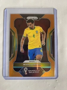 2022 Panini Prizm World Cup Qatar Marquinhos Orange /25 Brazil #31 - Foto 1 di 9