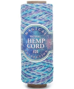 Carrete de cuerda de cáñamo de 1 mm para hacer joyas macramé ganchillo artesanía envoltura de regalo - Imagen 1 de 1