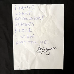 Signed Jane Weaver Concert Setlist w Proof (Music Tour Autograph NOT Vinyl / CD) - Bild 1 von 2
