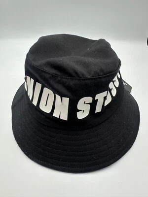 STUSSY Black Allied Union Forces Men Adult Bucket Hat  Size L/XL - Image 1 of 4