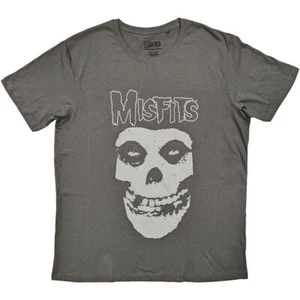 Misfits Logo & Fiend T-Shirt Grey New - Picture 1 of 1