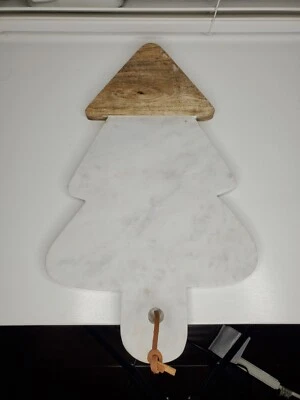 Árbol de Navidad Charcutería Madera y Piedra Tabla de Cortar Árbol Mármol Georgous  Foto 1 de 4