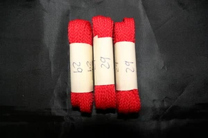 3 PAAR 29" ZOLL SPORTLICHE ROTE FLACHE SCHNÜRSENKEL, DAMEN KINDER, KLEINE MASKE - Bild 1 von 3