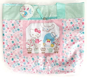 NWT Hello Kitty & Friends Floral Garden Party Lunch Bag Insulated Cooler 12X15" - Picture 1 of 4