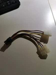 Strom Kabel Adapter 6 Pin PCI Express auf 2 x Molex LP4 Kabel Trueway 6pin #1 - Bild 1 von 1