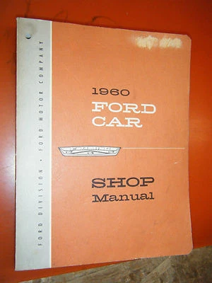 1960 福特 FAIRLANE 500 GALAXIE 可转换老式工厂服务手册 — 第 1/4 张图片