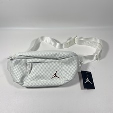 white leather jordan backpack