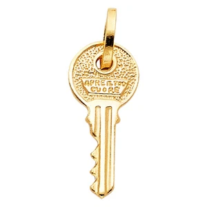 Gold - 14K Echt Massiv Gelbgold Schlüssel Anhänger für Herren Damen Gold Schlüssel Anhänger - Bild 1 von 3
