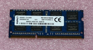 Mémoire vive pour ordinateur portable 8 Go RAM DDR3 PC3-12800S Kingston MSI16D3LS1KBG/8G - Photo 1/2