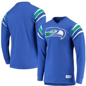 Small Men's Seattle Seahawks Team Captain Long Sleeve Shirt - Picture 1 of 1